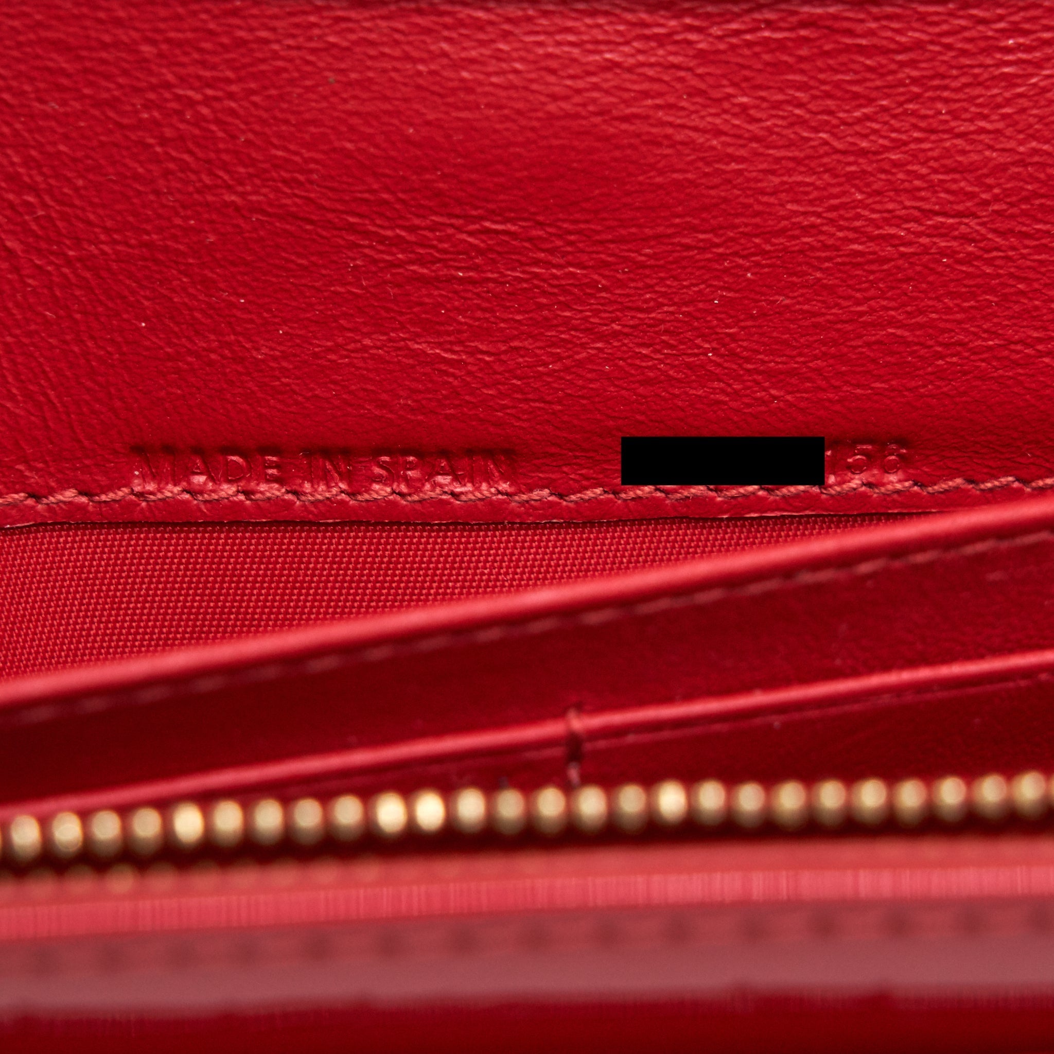DIOR LADY DIOR WALLET ON CHAIN RED LGHW