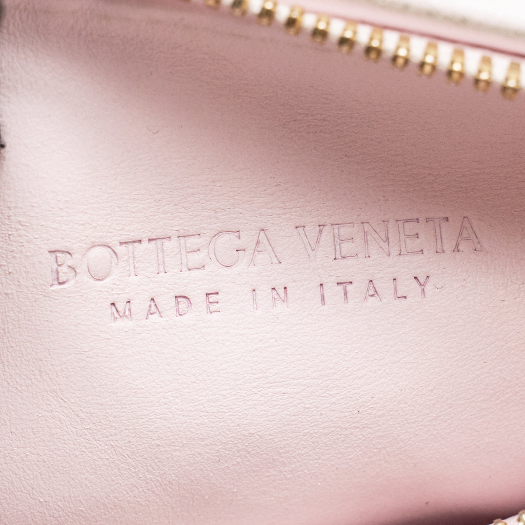 BOTTEGA VENETA MINI JODIE LAMBSKIN LIGHT PINK GHW