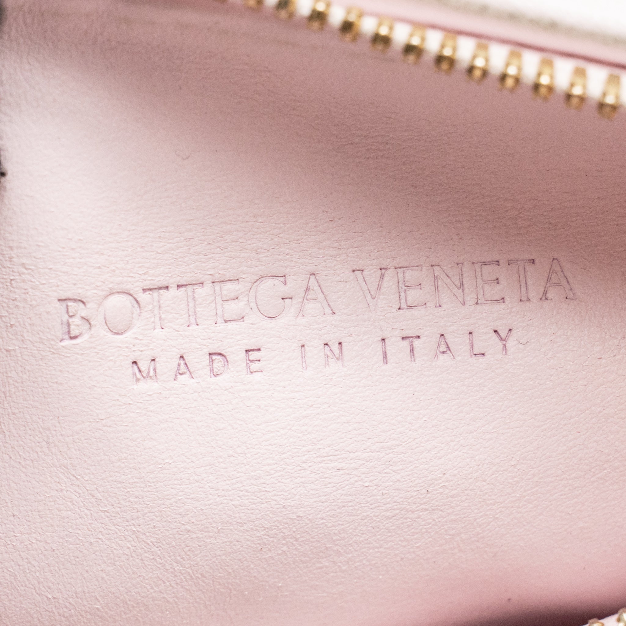 BOTTEGA VENETA MINI JODIE LAMBSKIN LIGHT PINK GHW