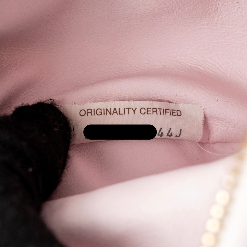 BOTTEGA VENETA MINI JODIE LAMBSKIN LIGHT PINK GHW