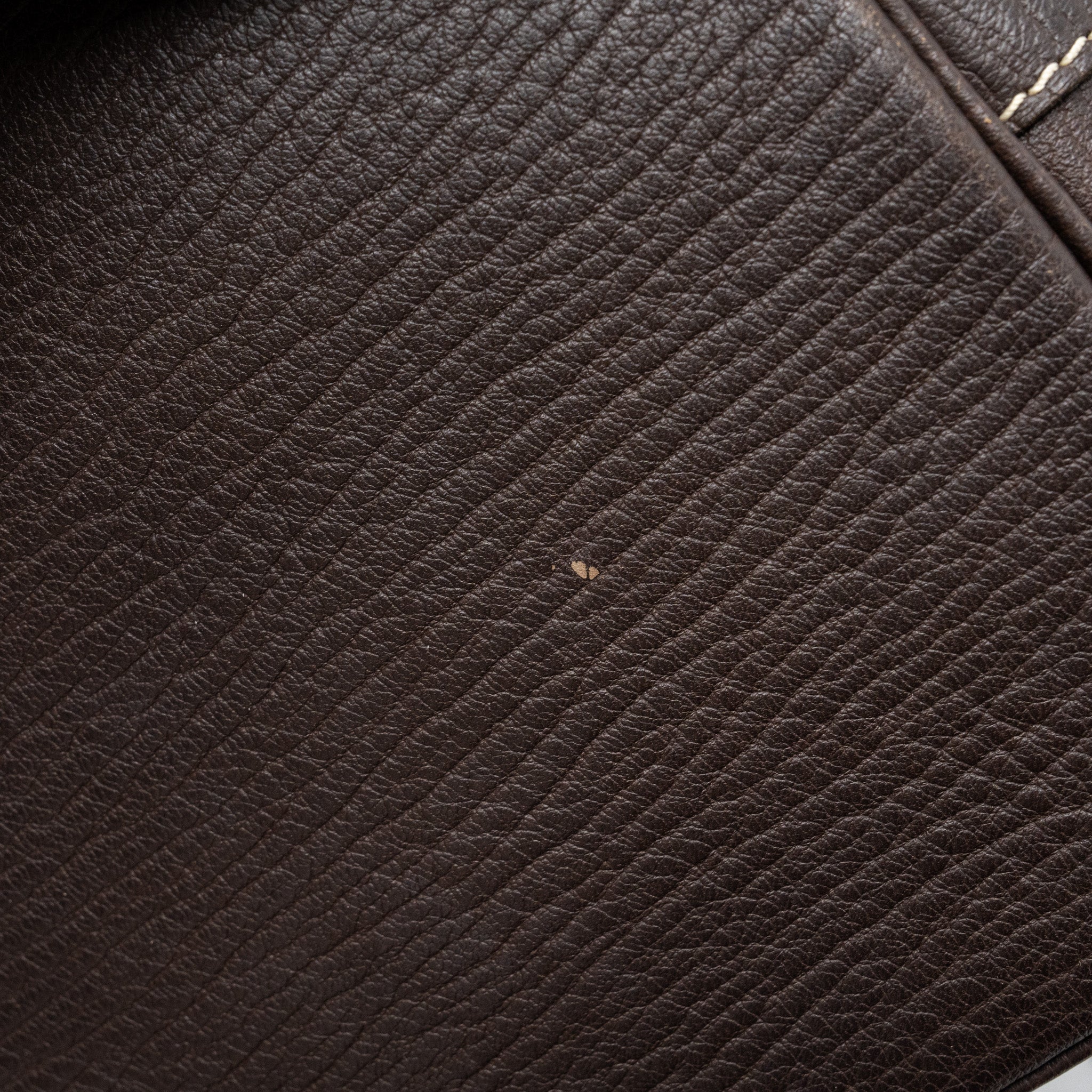 LOUIS VUITTON LIN NOE BAG FABRIC / LEATHER EBENE GHW