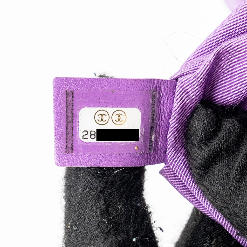 CHANEL BELT BAG LAMBSKIN PURPLE LGHW