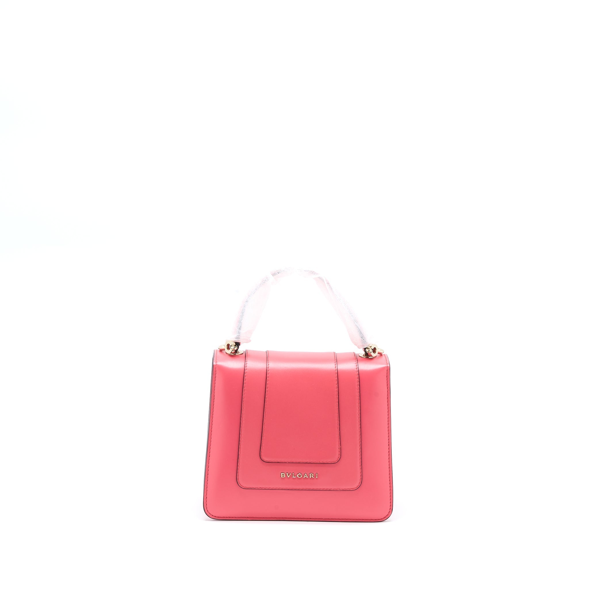 BVLGARI TOP HANDLE SERPENTI BAG CALFSKIN PINK LGHW