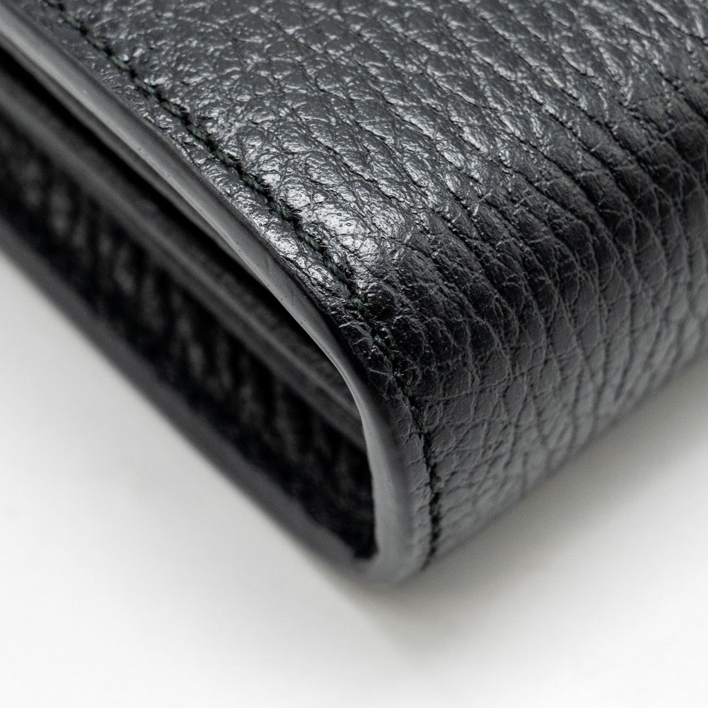 GUCCI DIONYSUS WALLET ON CHAIN CALFSKIN BLACK SHW