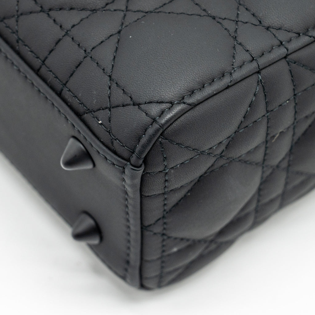 DIOR SMALL MY ABC LADY DIOR CANNAGE CALFSKIN SO BLACK