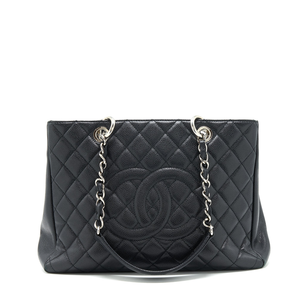 CHANEL GRAND SHOPPING TOTE CAVIAR BLACK SHW