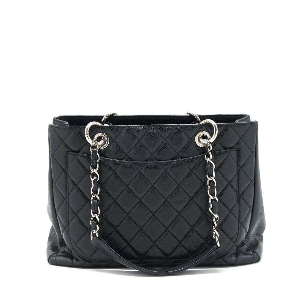 CHANEL GRAND SHOPPING TOTE CAVIAR BLACK SHW