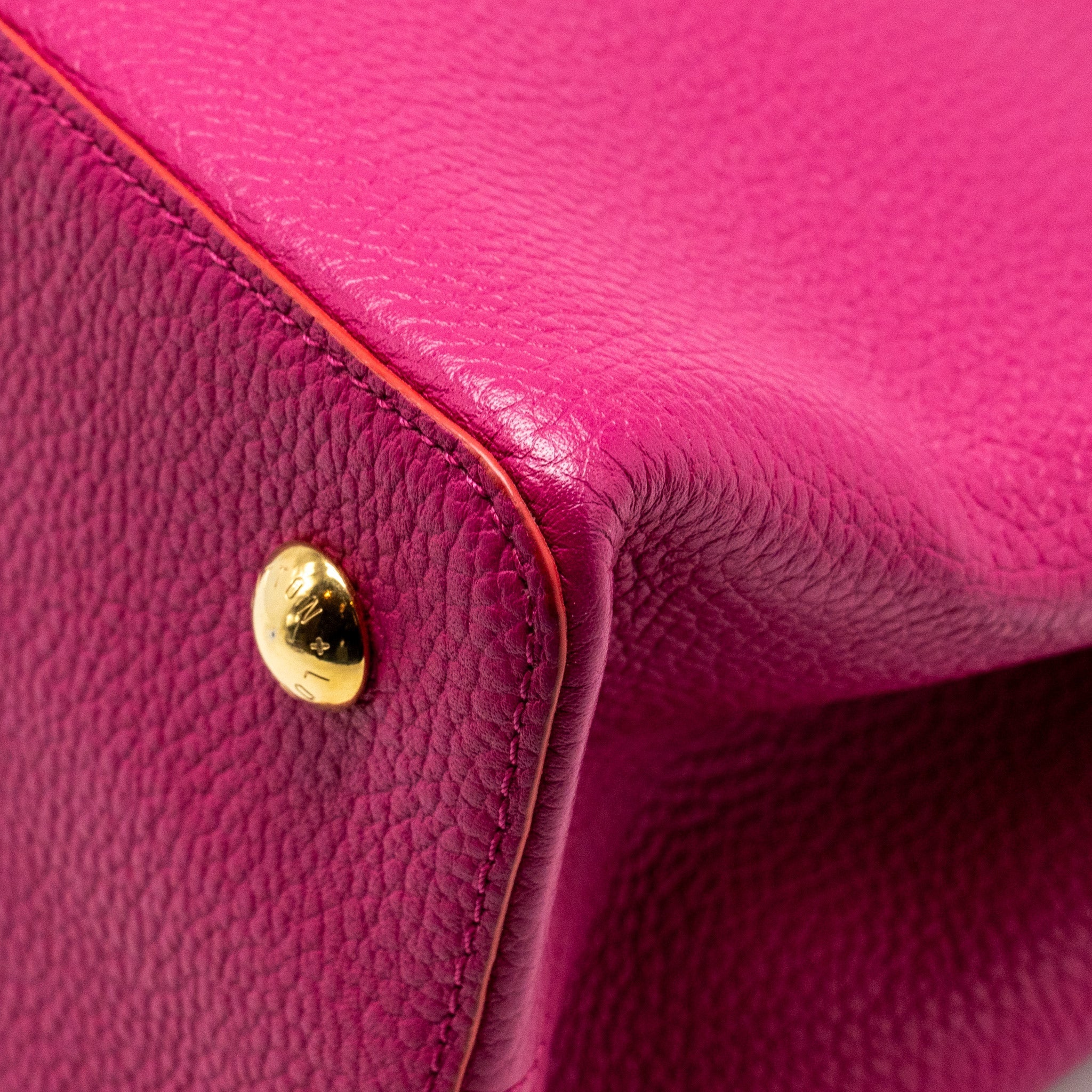 LOUIS VUITTON CAPUCINES GM TAURILLON PINK GHW
