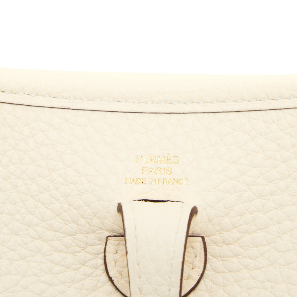 HERMES MINI EVELYNE CLEMENCE NATA GHW