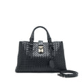 BOTTEGA VENETA INTRECCIATO ROMA BAG BLACK
