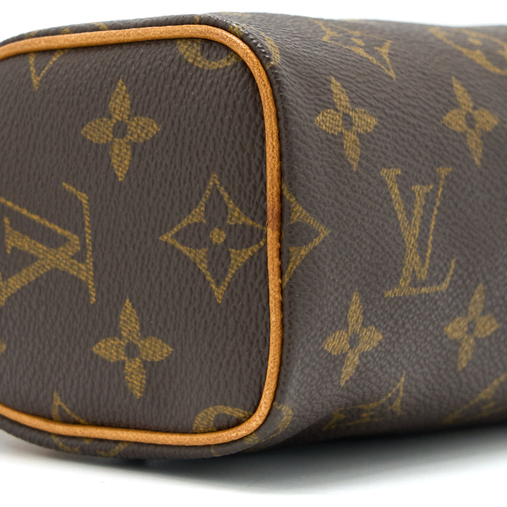 LOUIS VUITTON VINTAGE NANO SPEEDY MONOGRAM CANVAS GHW
