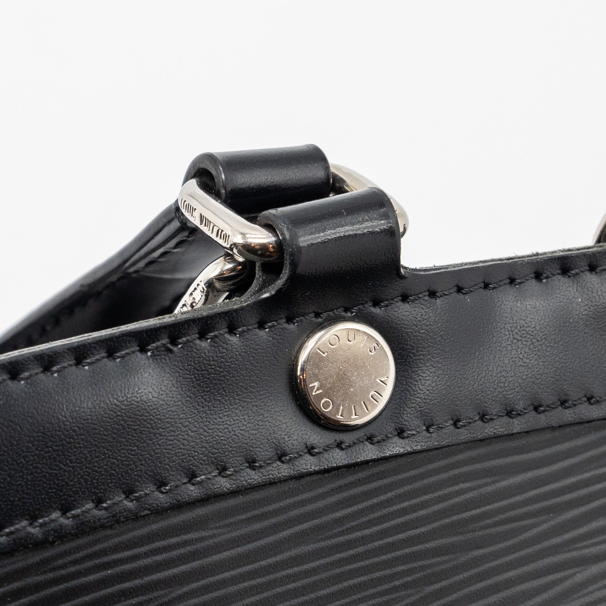 LOUIS VUITTON TOTE BAG EPI BLACK SHW