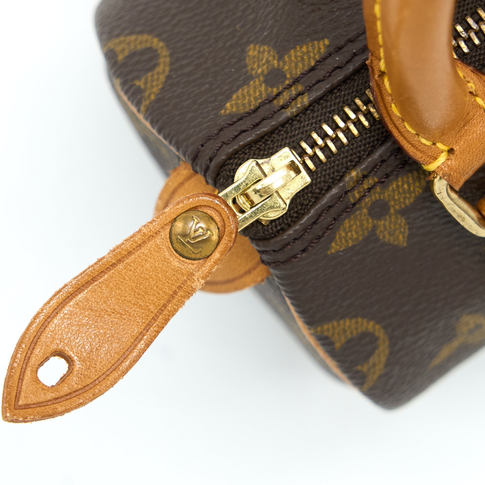 LOUIS VUITTON VINTAGE NANO SPEEDY MONOGRAM CANVAS GHW