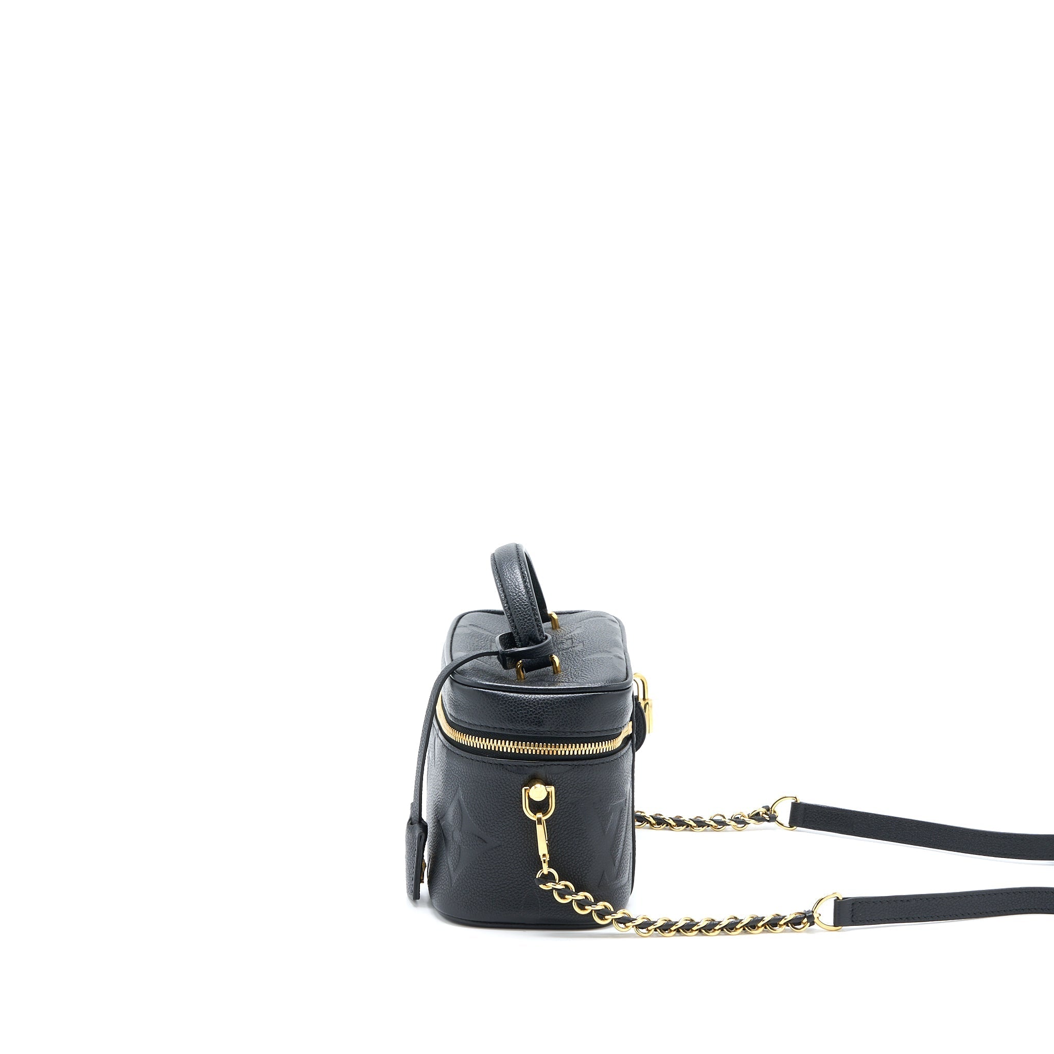 LOUIS VUITTON VANITY PM MONOGRAM EMPREINTE CALFSKIN BLACK GHW