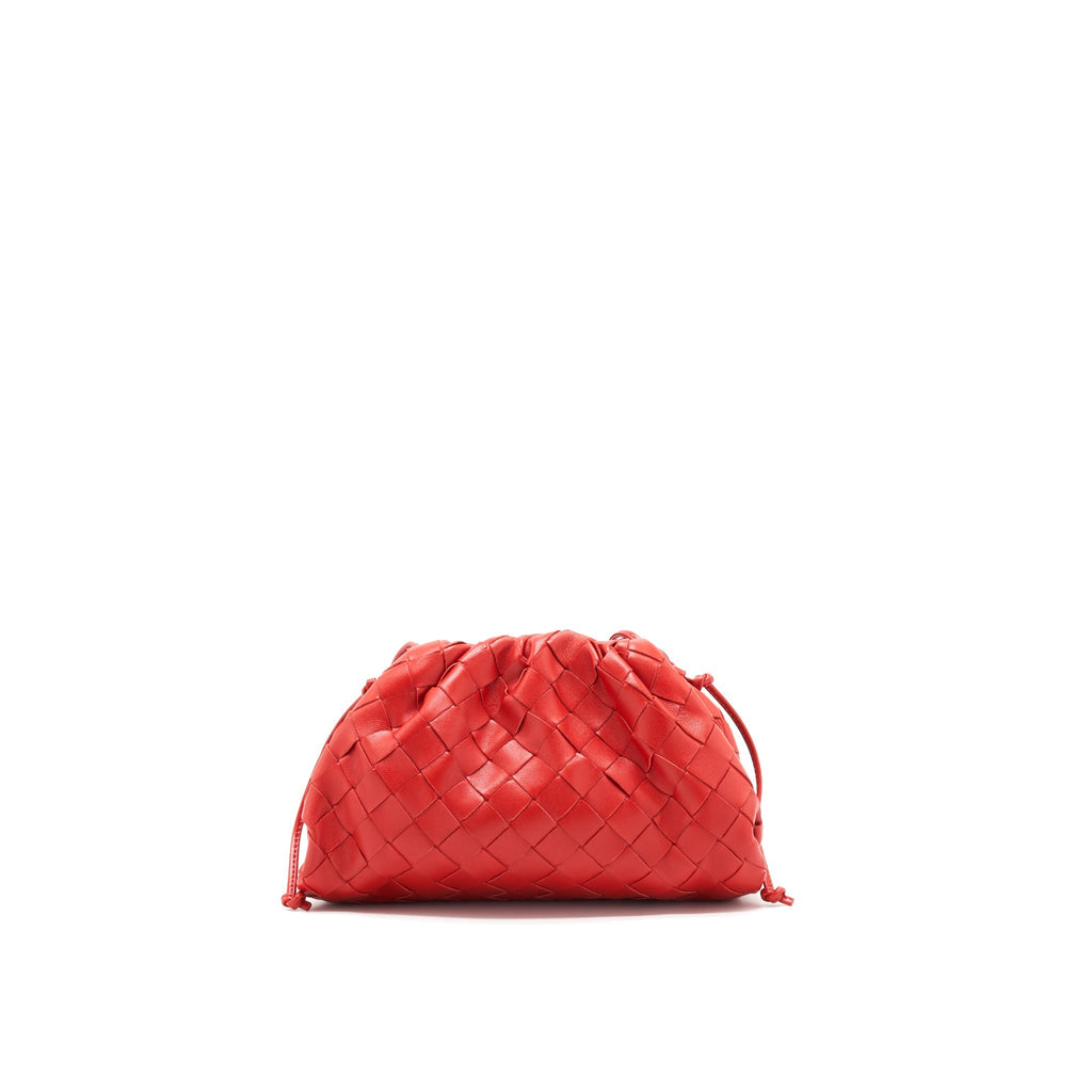 BOTTEG VENETA MINI POUCH RED