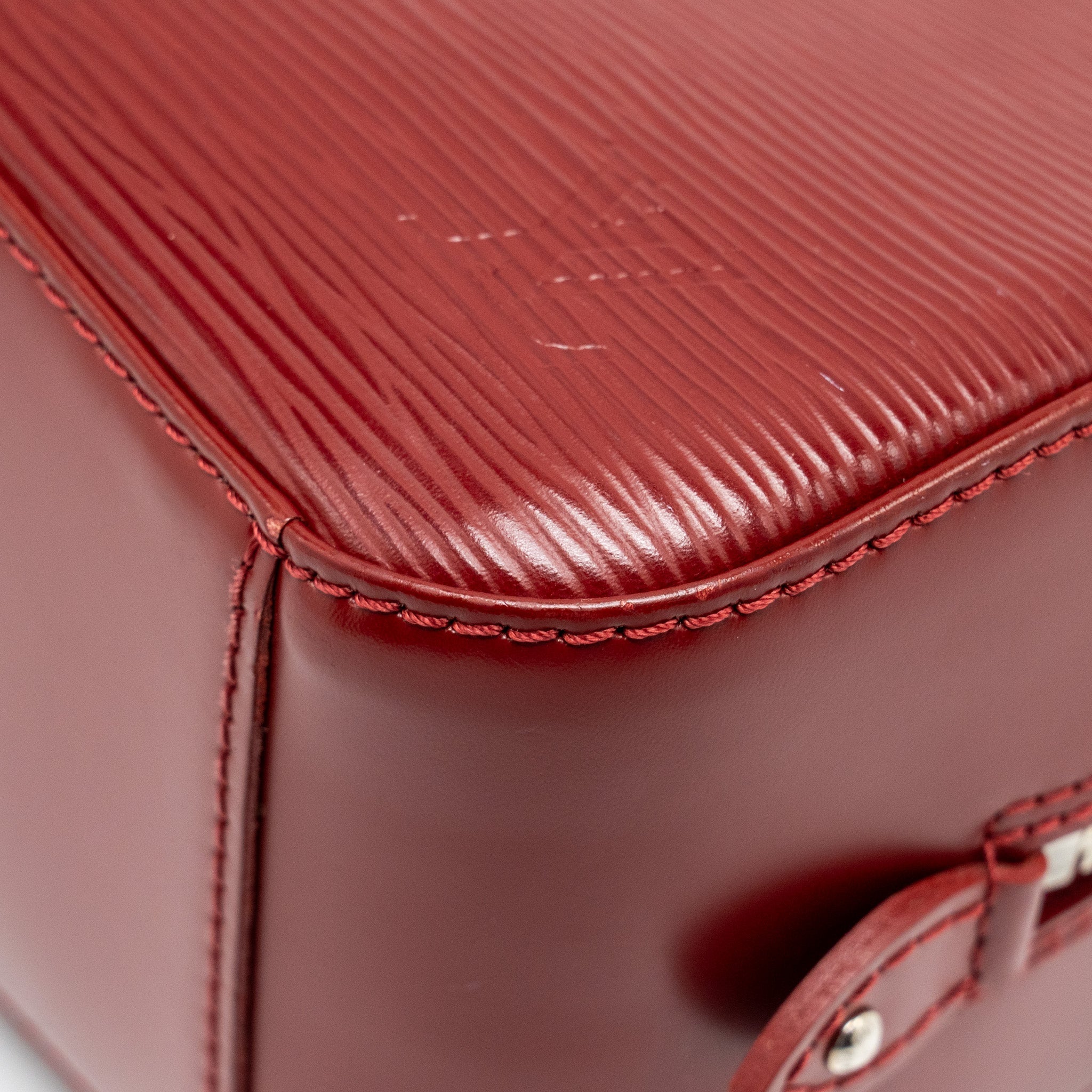 LOUIS VUITTON JASMINE BOSTON BAG EPI RED SHW