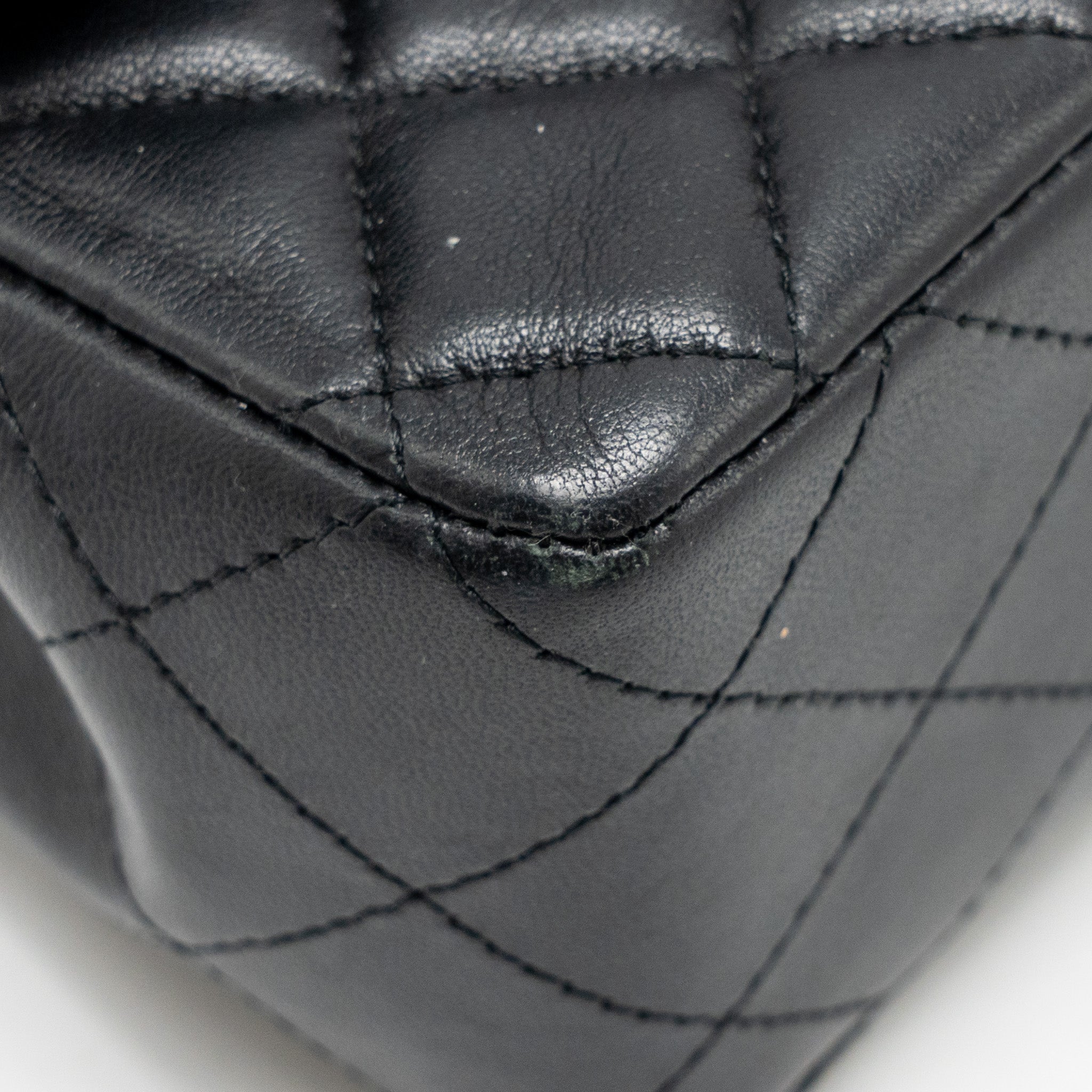 CHANEL MINI RECTANGULAR FLAP BAG LAMBSKIN BLACK SHW