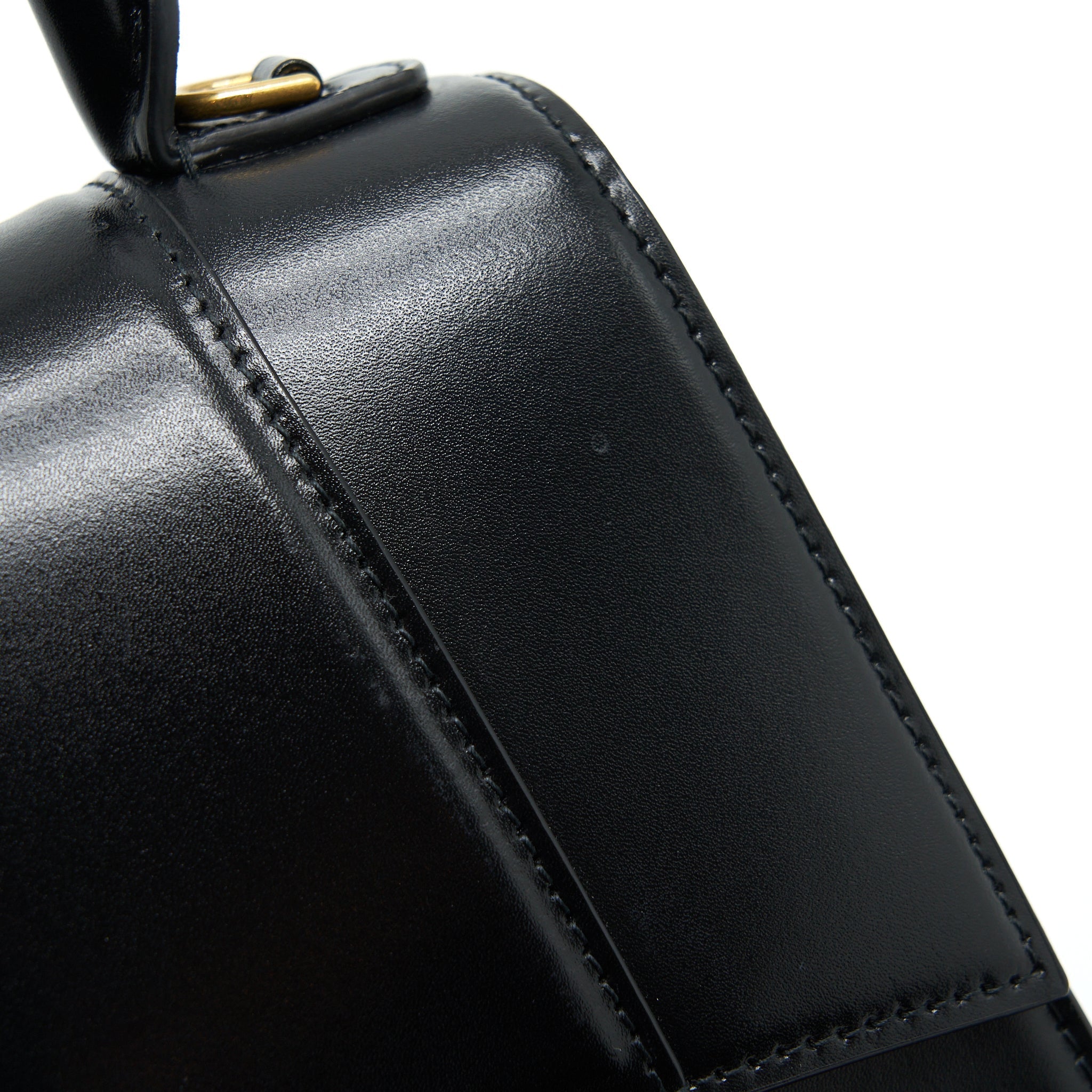 BALENCIAGA HOURGLASS S CALFSKIN BLACK GHW