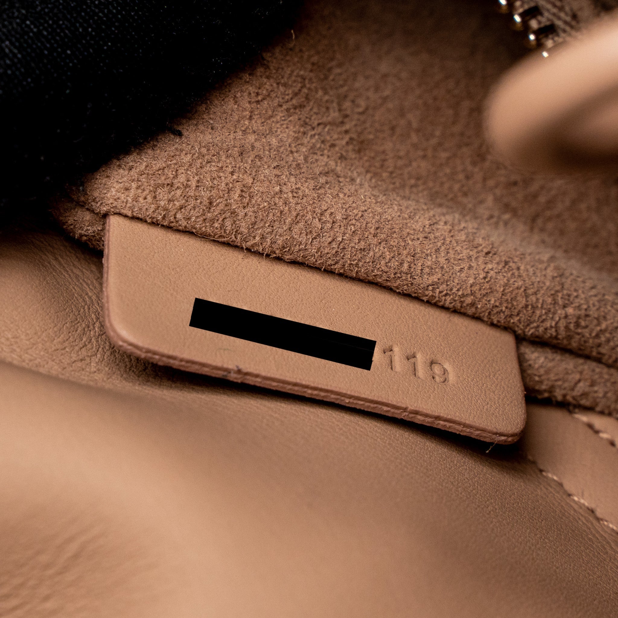 DIOR MINI LADY DIOR ULTRA MATTE CANNAGE CALFSKIN BLUSH WITH BLUSH HARDWARE