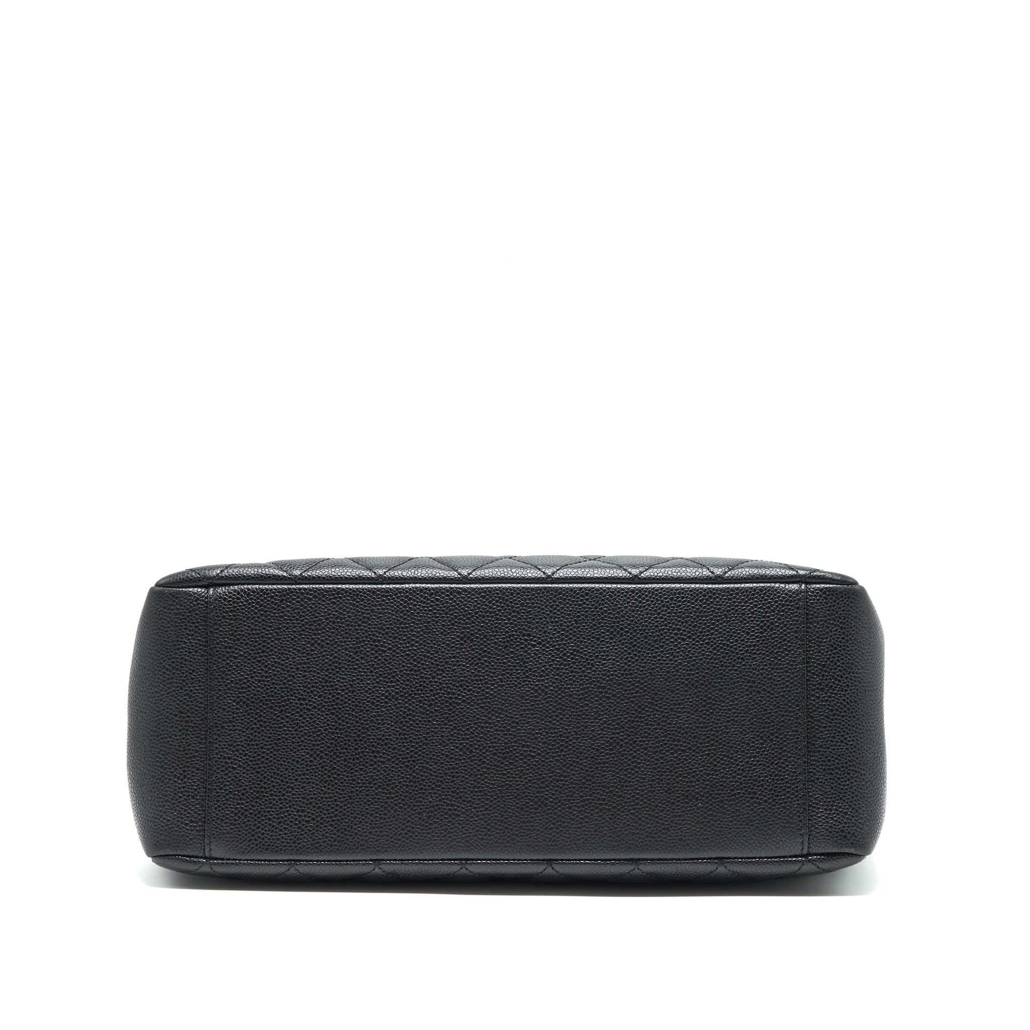 CHANEL GRAND SHOPPING TOTE BAG CAVIAR BLACK GHW