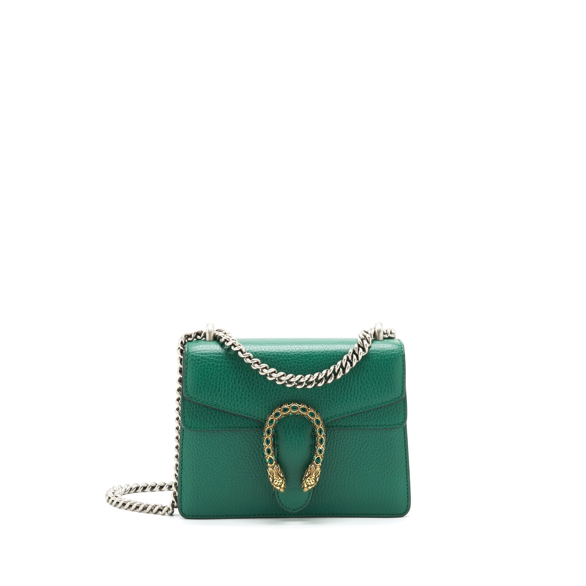 GUCCI MINI DIONYSUS BAG GREEN MULTI COLOUR HARDWARE