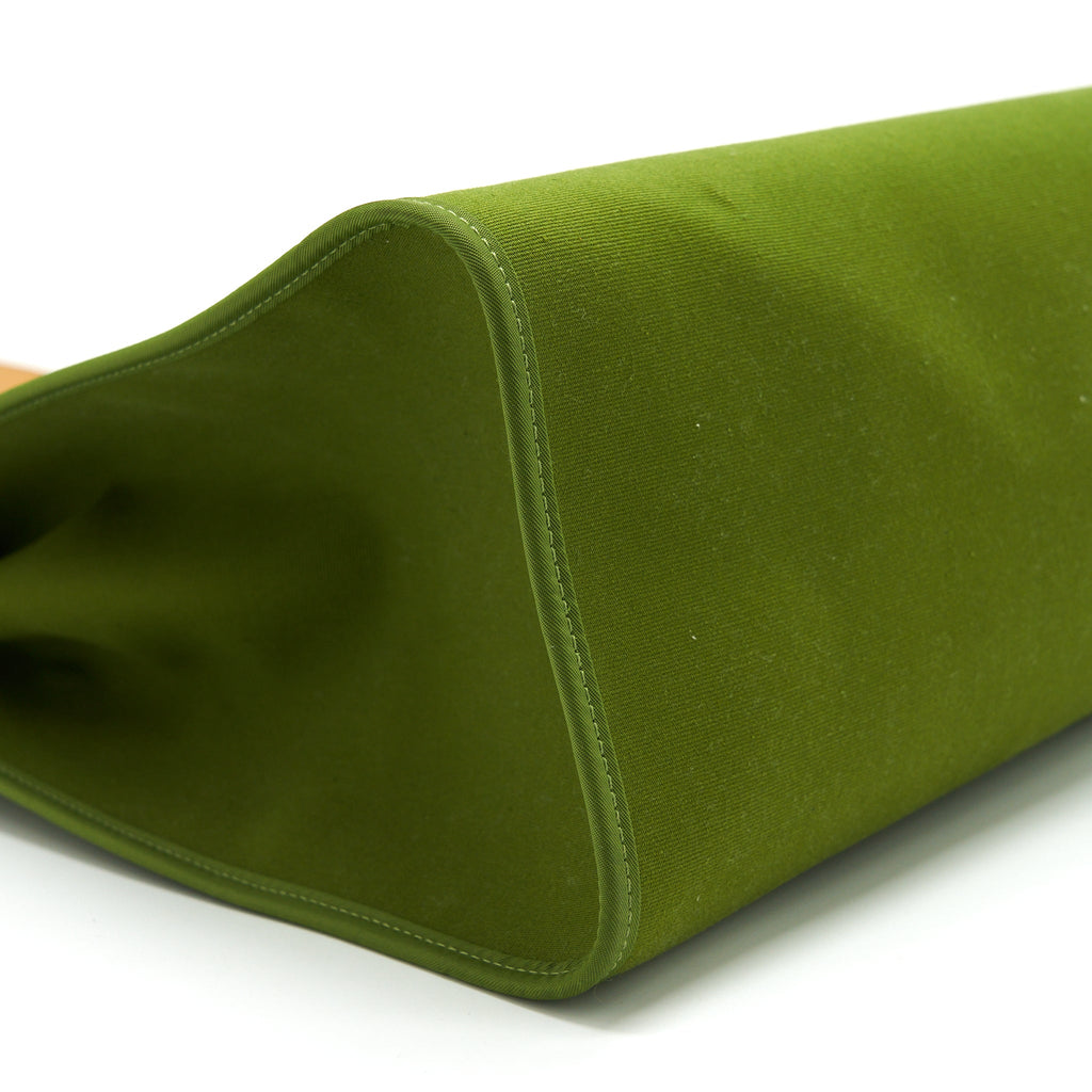 HERMES HERBAG ZIP 39 CANVAS PELOUSE/ NATURE SHW