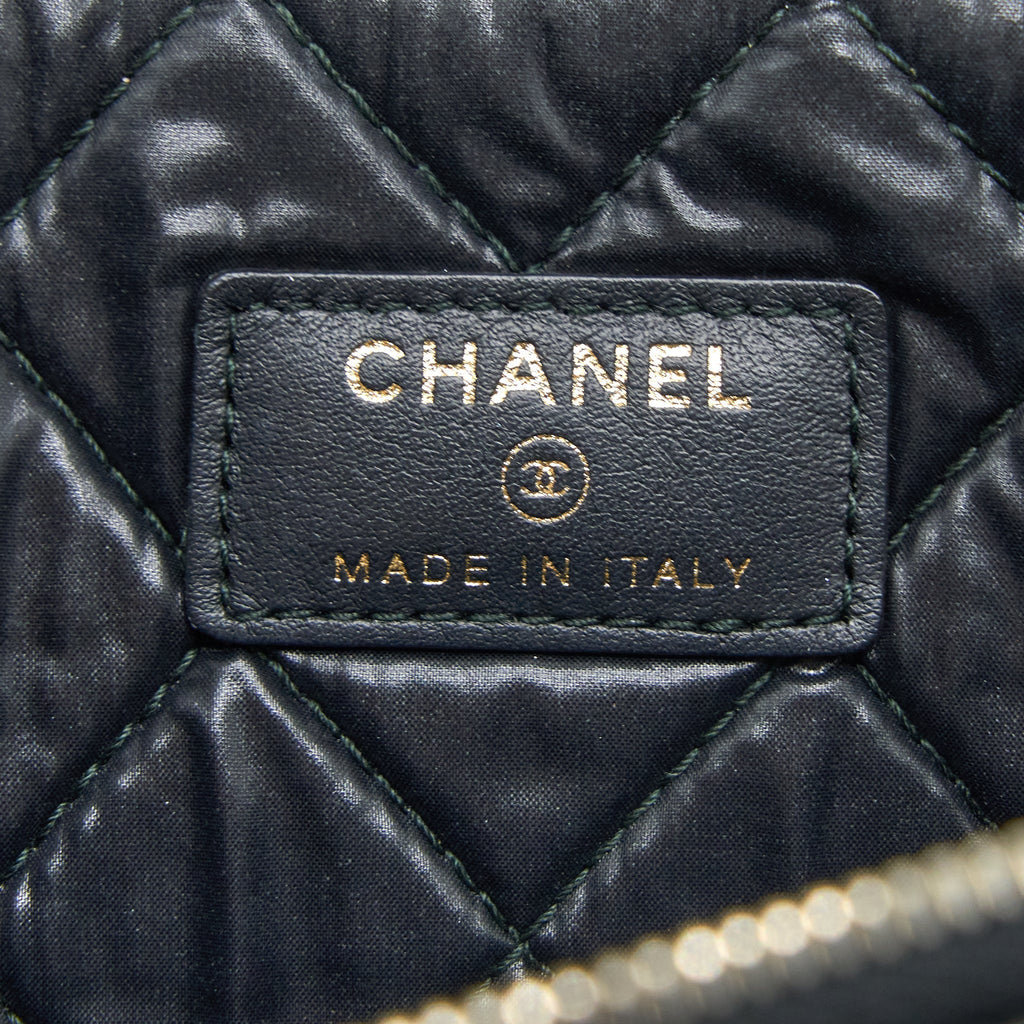 CHANEL BOY CLUTCH CAVIAR BLACK GHW