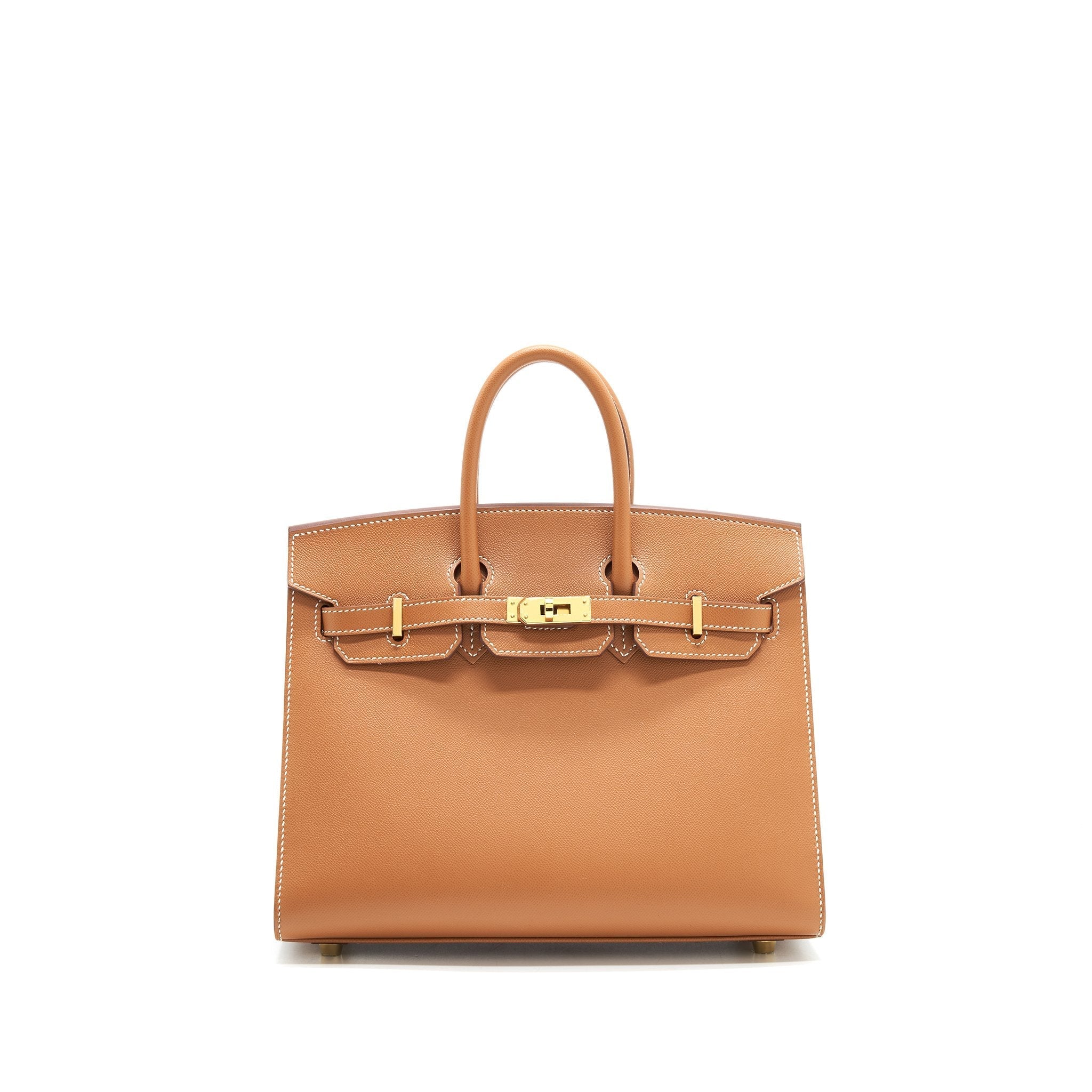 HERMES BIRKIN 25 SELLIER MADAME GOLD GHW