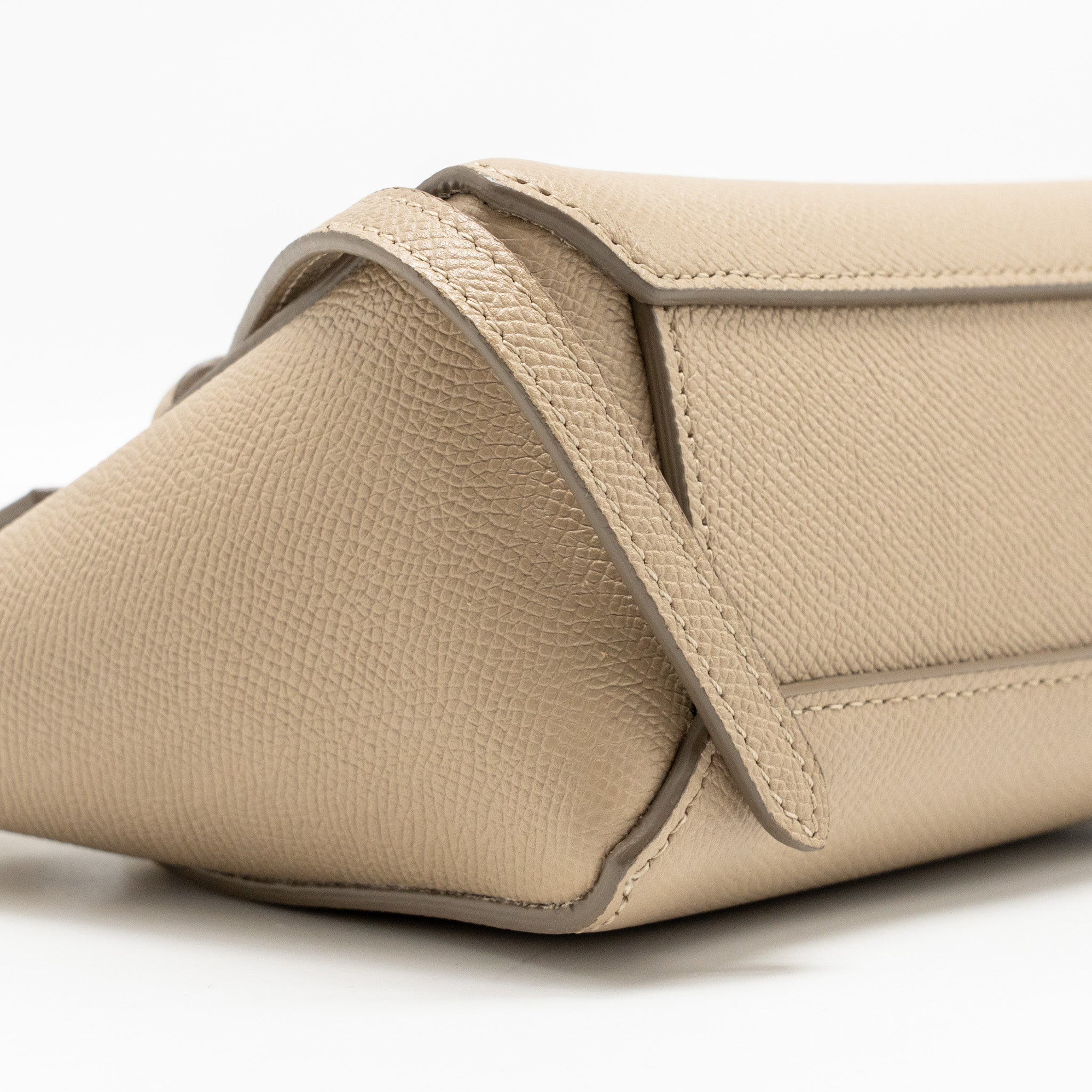 CELINE PICO BELT BAG GRAINED CALFSKIN BEIGE GHW