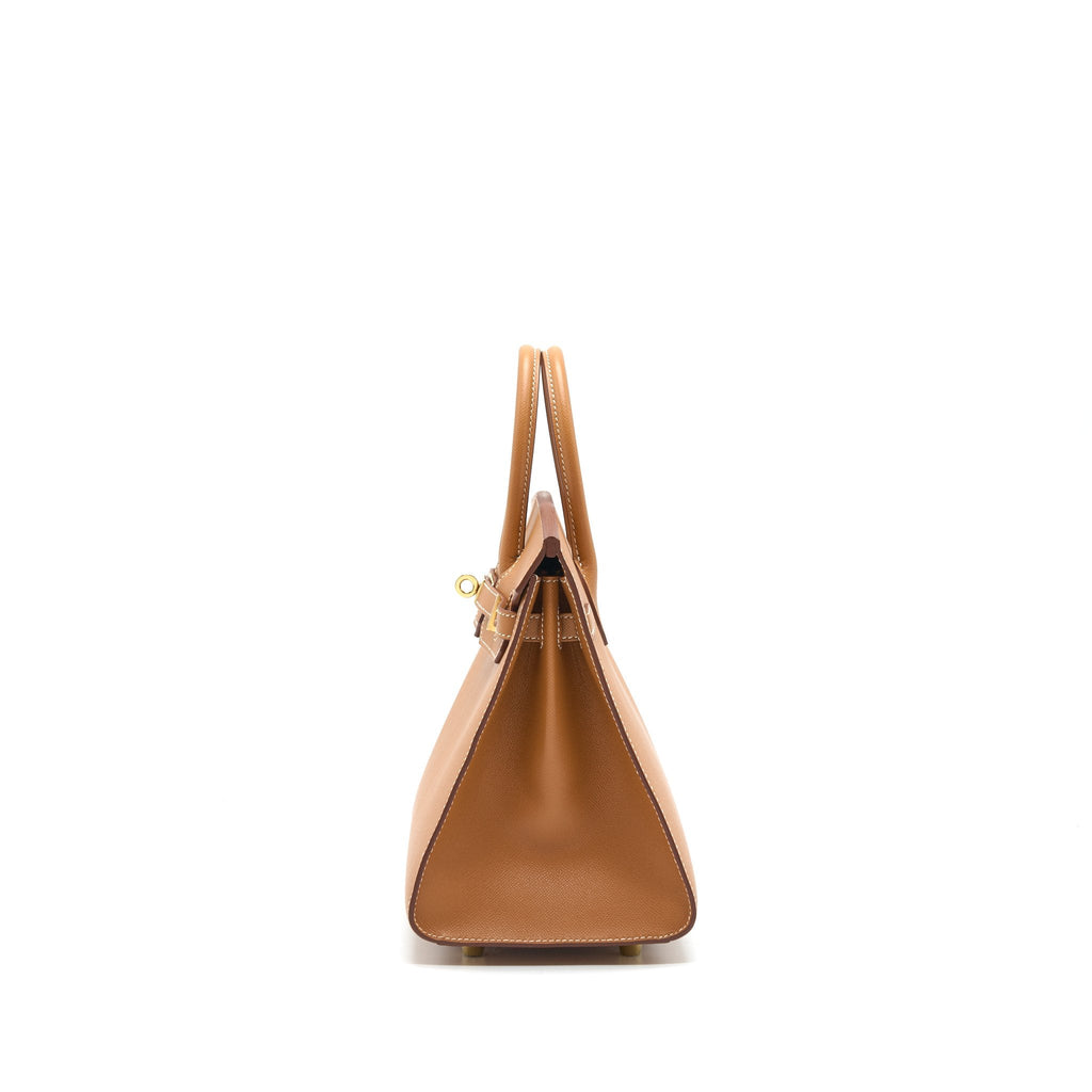 HERMES BIRKIN 25 SELLIER MADAME GOLD GHW