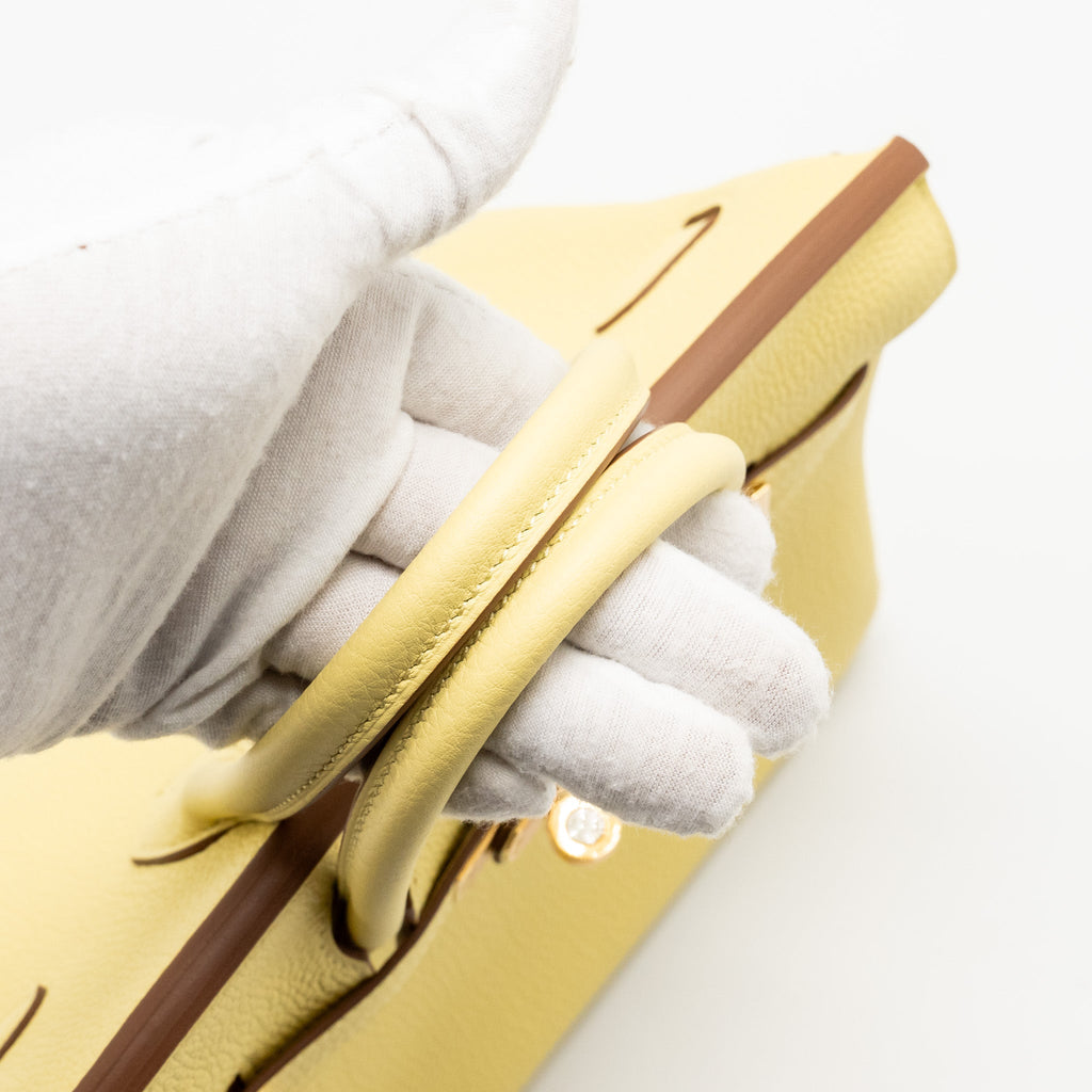 HERMES BIRKIN 25 TOGO 1Z JAUNE POUSSIN GHW