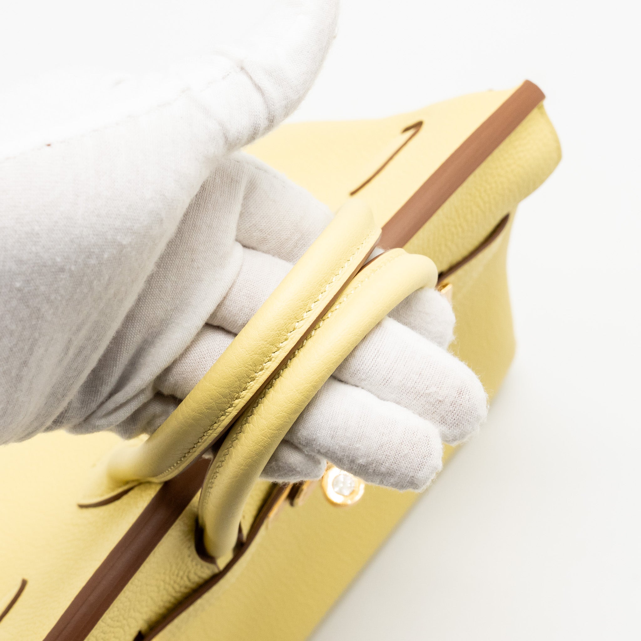 HERMES BIRKIN 25 TOGO 1Z JAUNE POUSSIN GHW