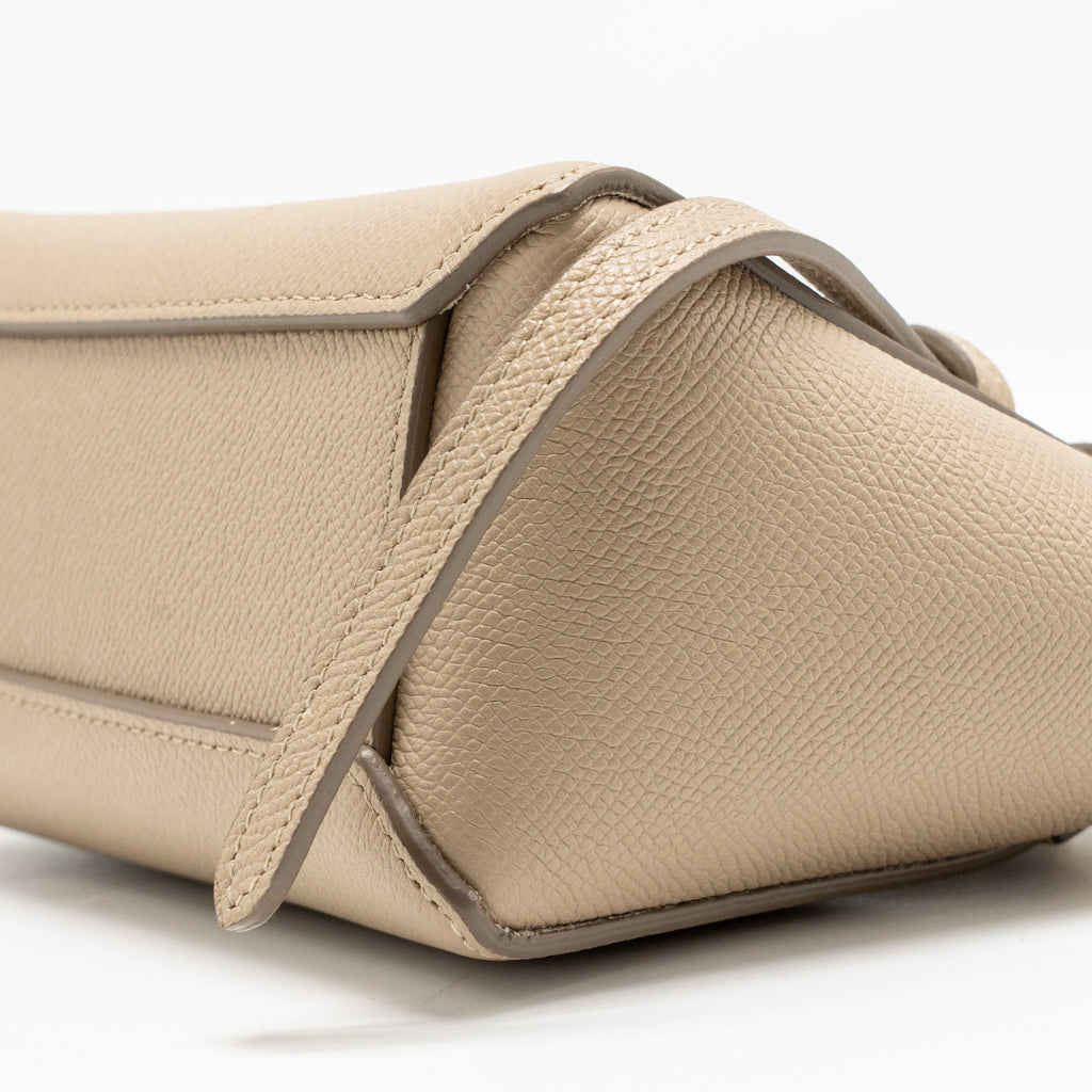 CELINE PICO BELT BAG GRAINED CALFSKIN BEIGE GHW