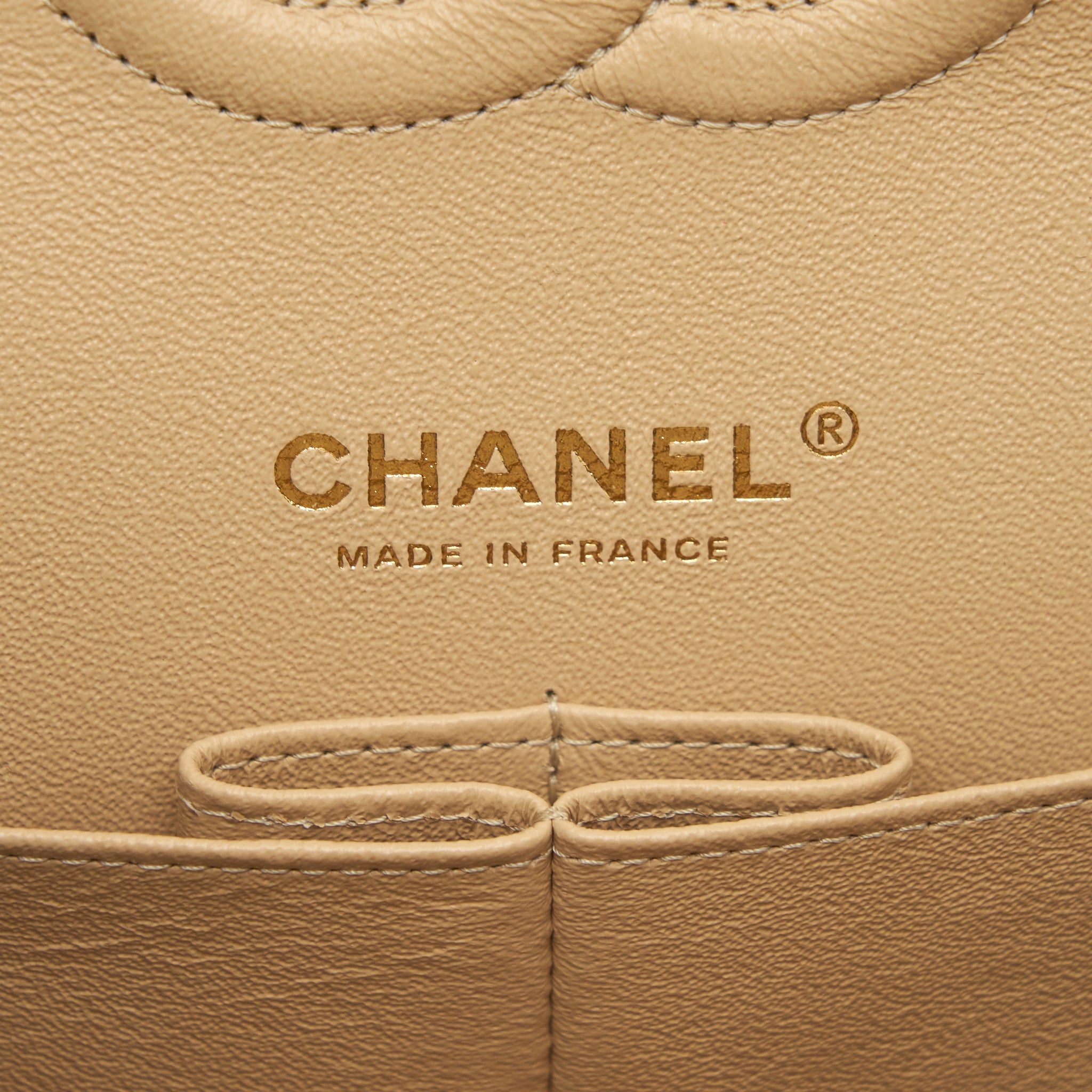 CHANEL MEDIUM CLASSIC DOUBLE FLAP BAG CAVIAR BEIGE LGHW