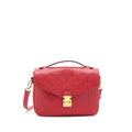 LOUIS VUITTON POCHETTE METIS LEATHER BAG RED