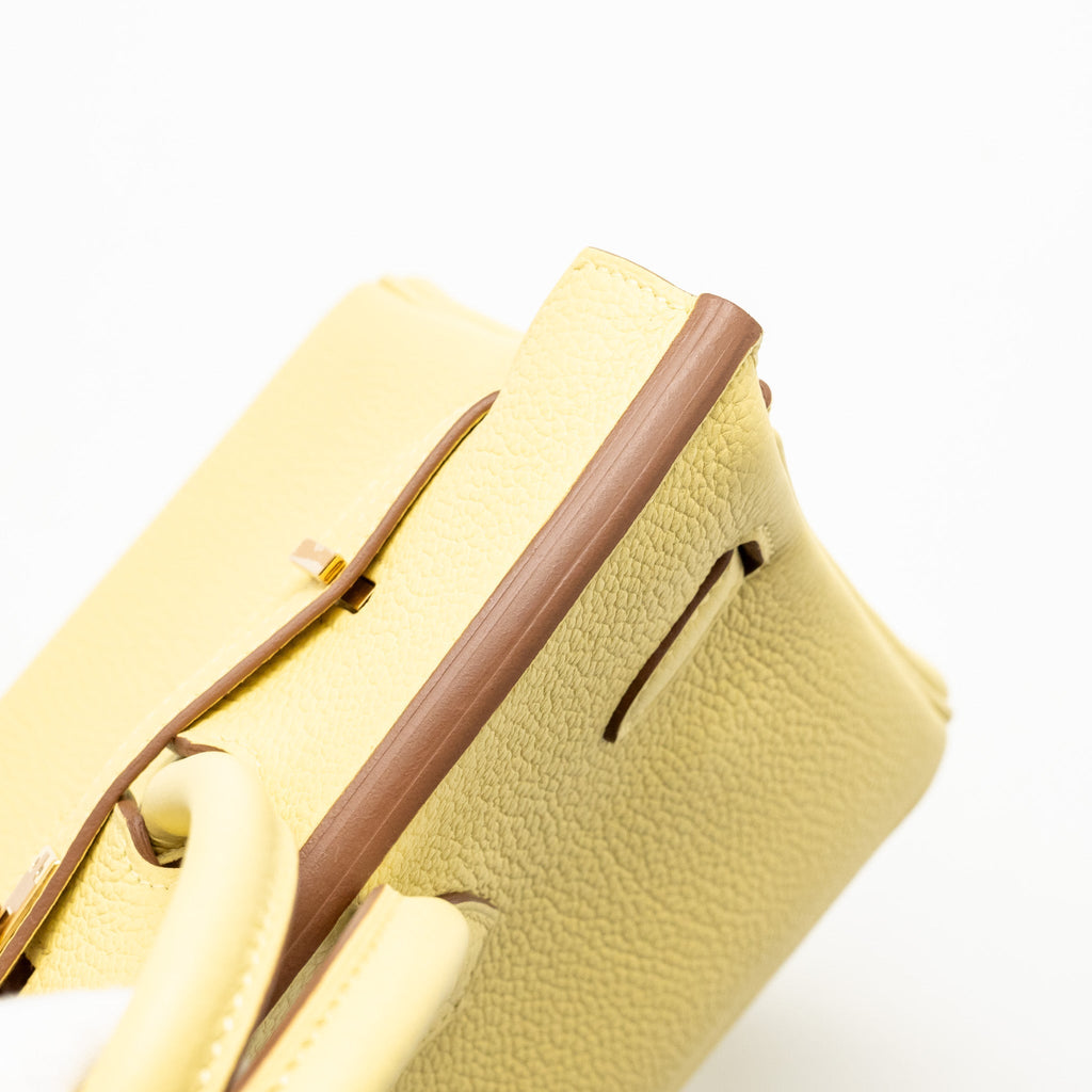 HERMES BIRKIN 25 TOGO 1Z JAUNE POUSSIN GHW