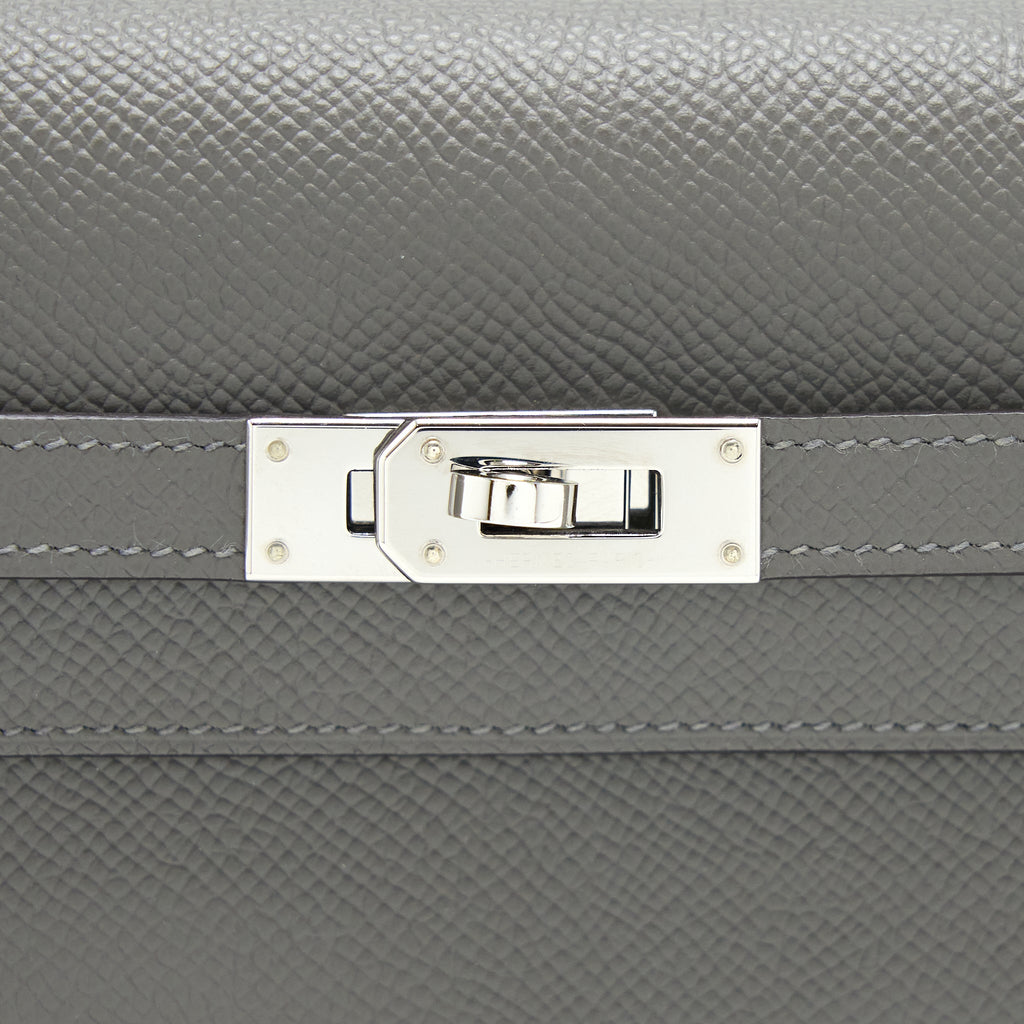 HERMES KELLY TO GO EPSOM GRIS MEYER SHW