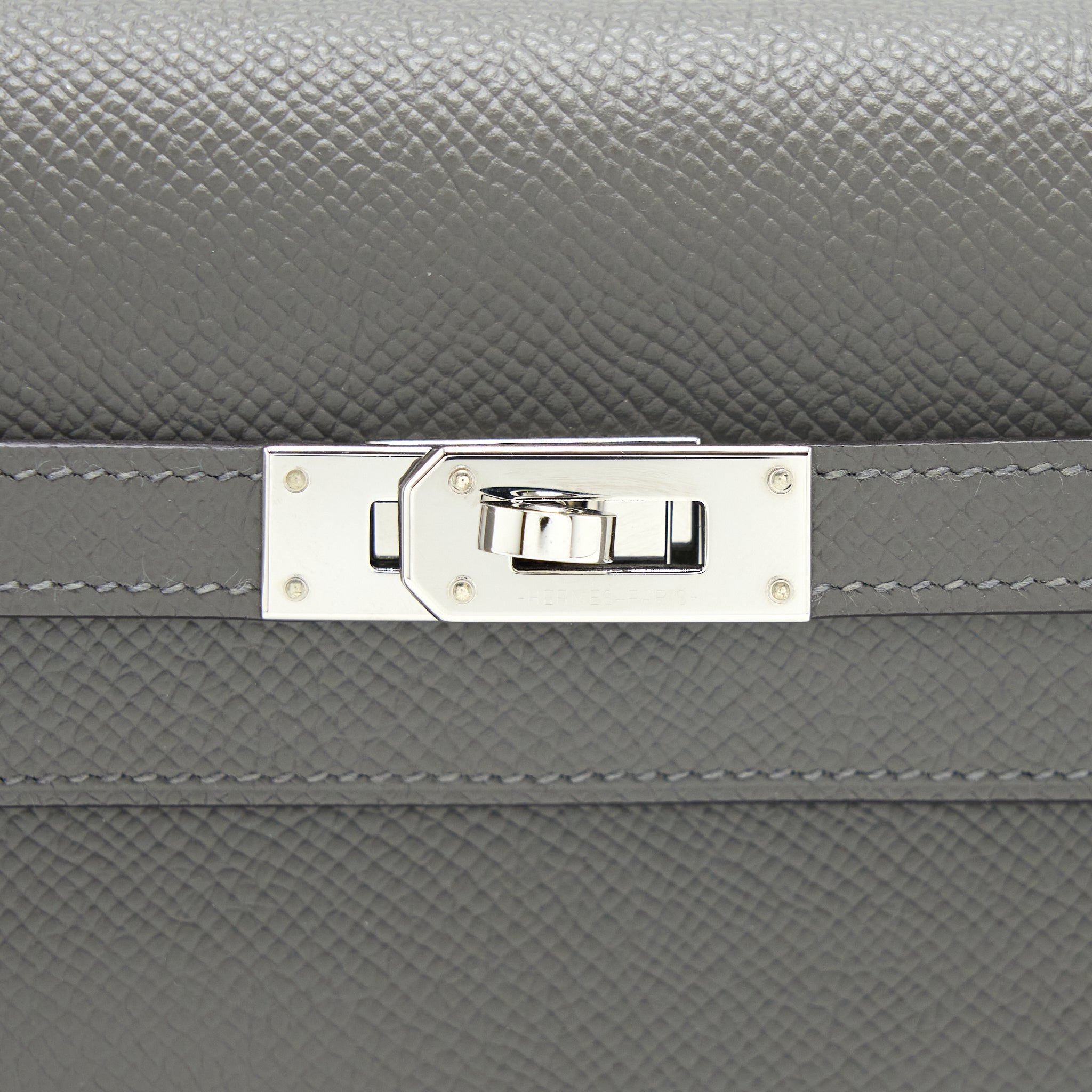 HERMES KELLY TO GO EPSOM GRIS MEYER SHW