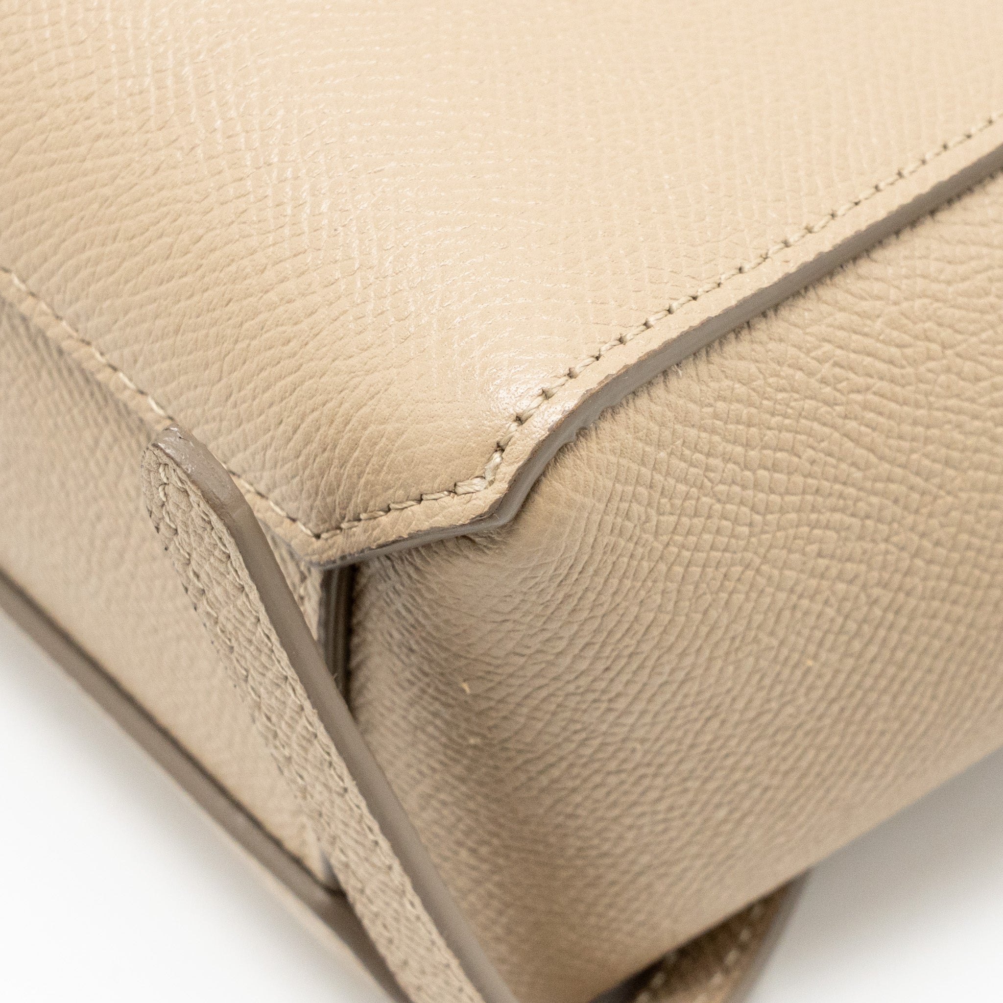 CELINE PICO BELT BAG GRAINED CALFSKIN BEIGE GHW