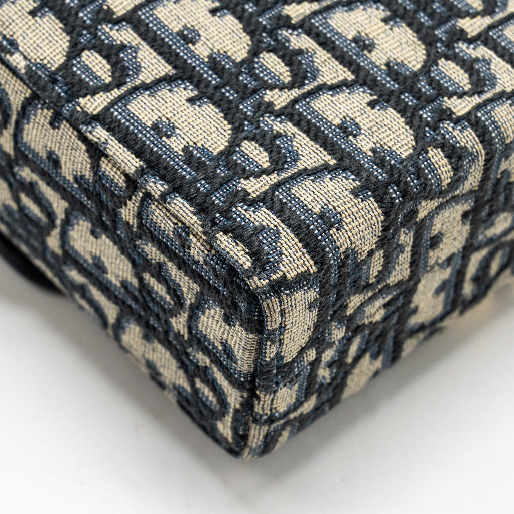 DIOR 30 MONTAIGNE BOX BLUE OBLIQUE JACQUARD GHW