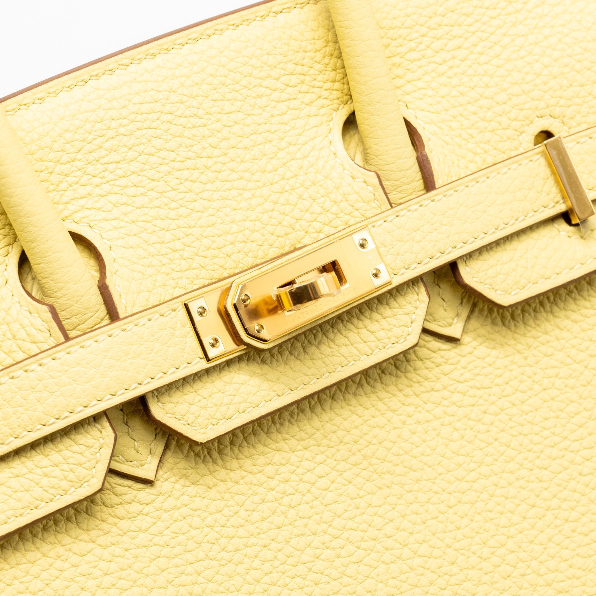 HERMES BIRKIN 25 TOGO 1Z JAUNE POUSSIN GHW