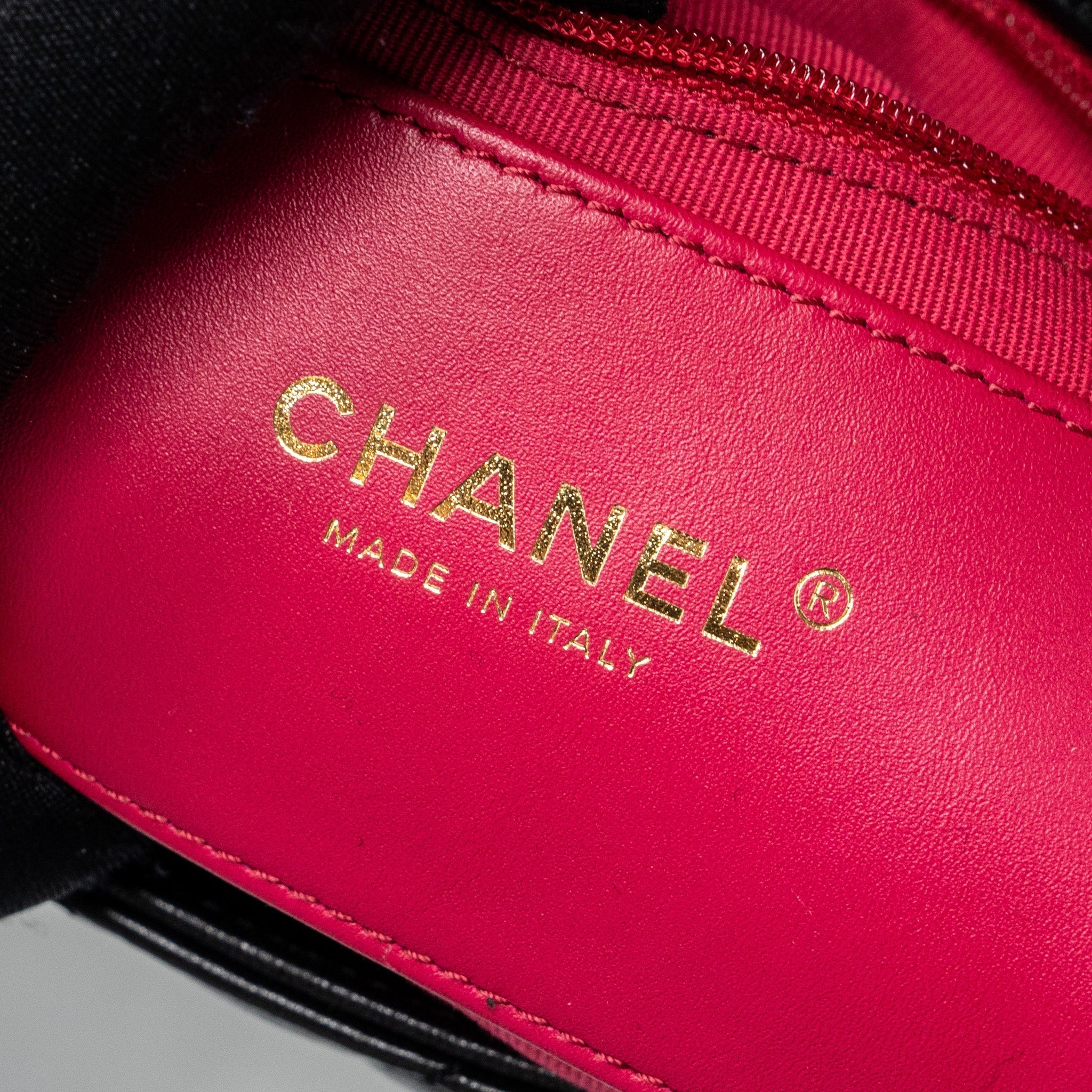 CHANEL 23S COCO LOVE FLAP BAG LAMBSKIN BLACK BRUSHED GHW (MICROCHIP)
