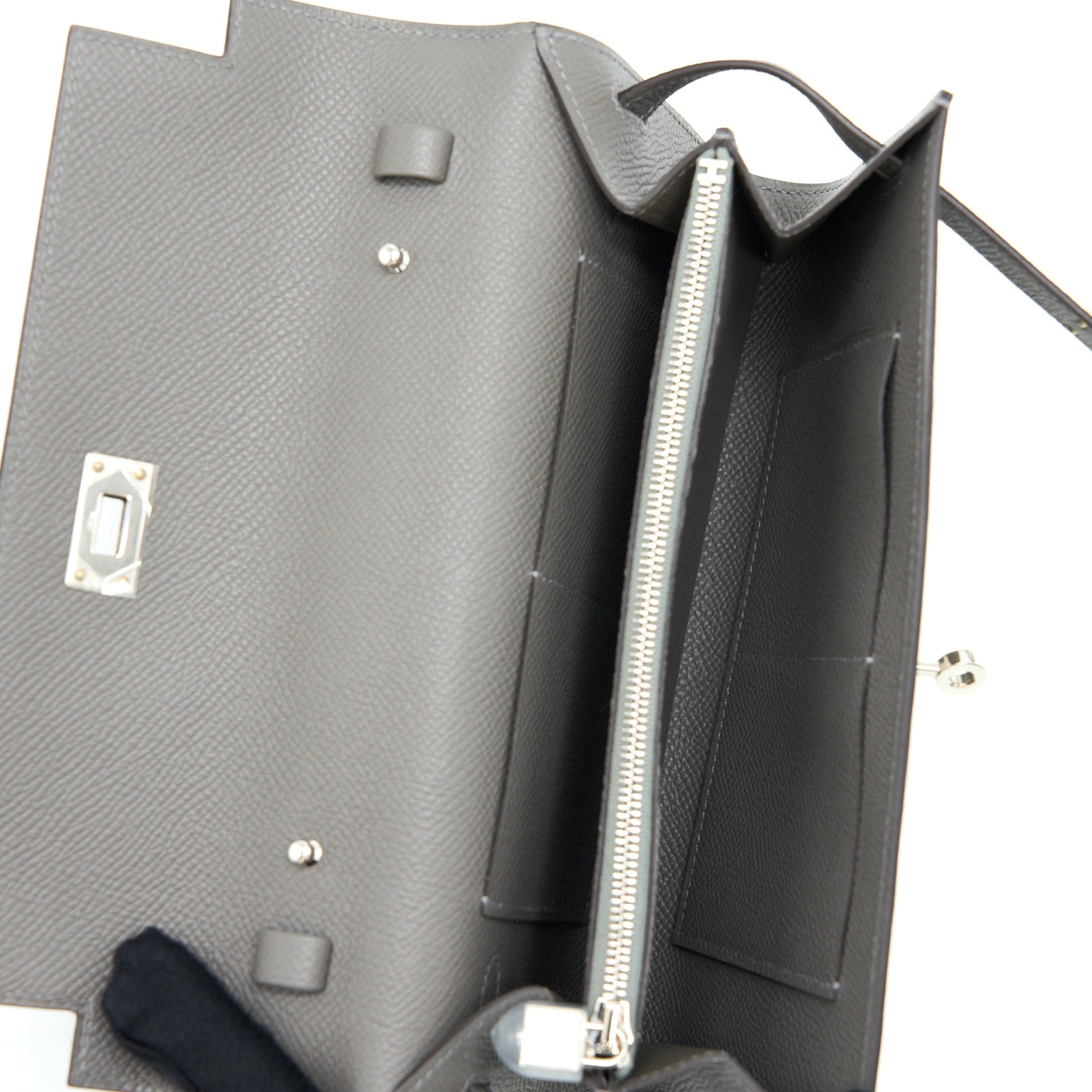 HERMES KELLY TO GO EPSOM GRIS MEYER SHW