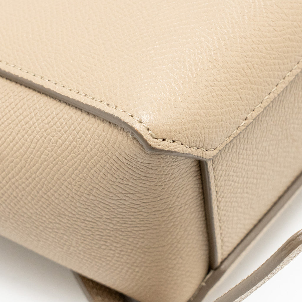 CELINE PICO BELT BAG GRAINED CALFSKIN BEIGE GHW