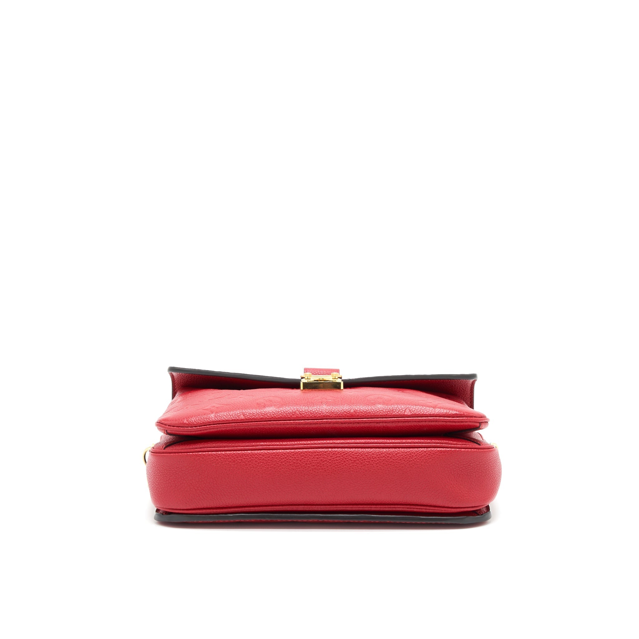 LOUIS VUITTON POCHETTE METIS LEATHER BAG RED