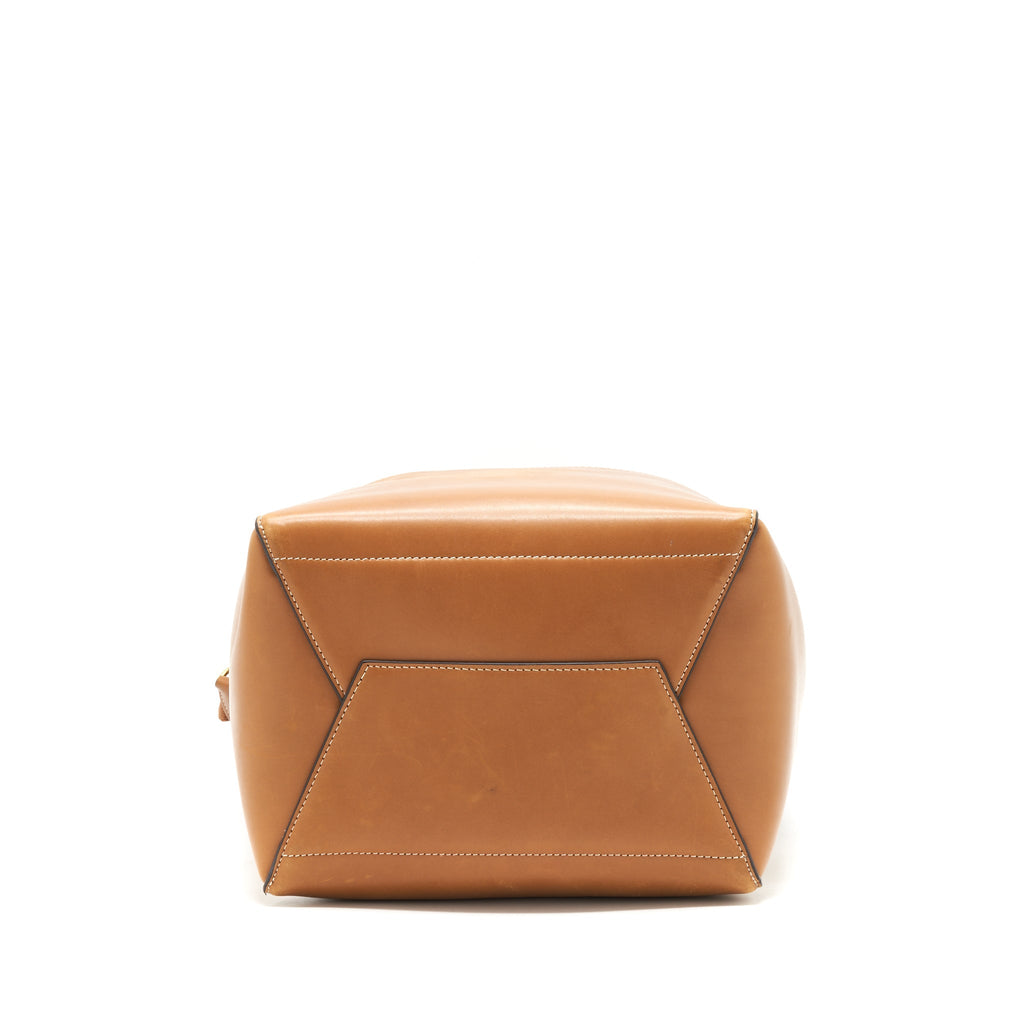 CELINE SANGLE BUCKET BAG BROWN GHW