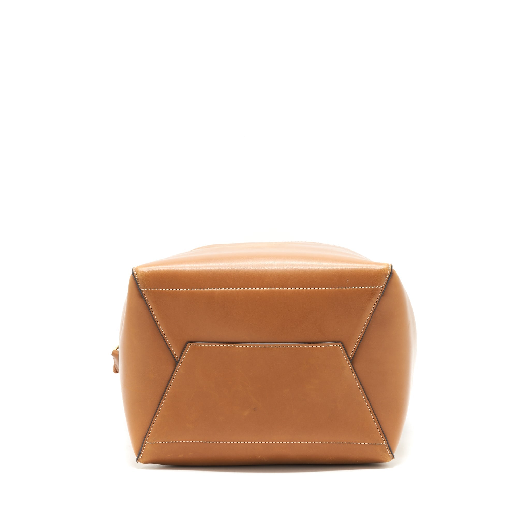 CELINE SANGLE BUCKET BAG BROWN GHW