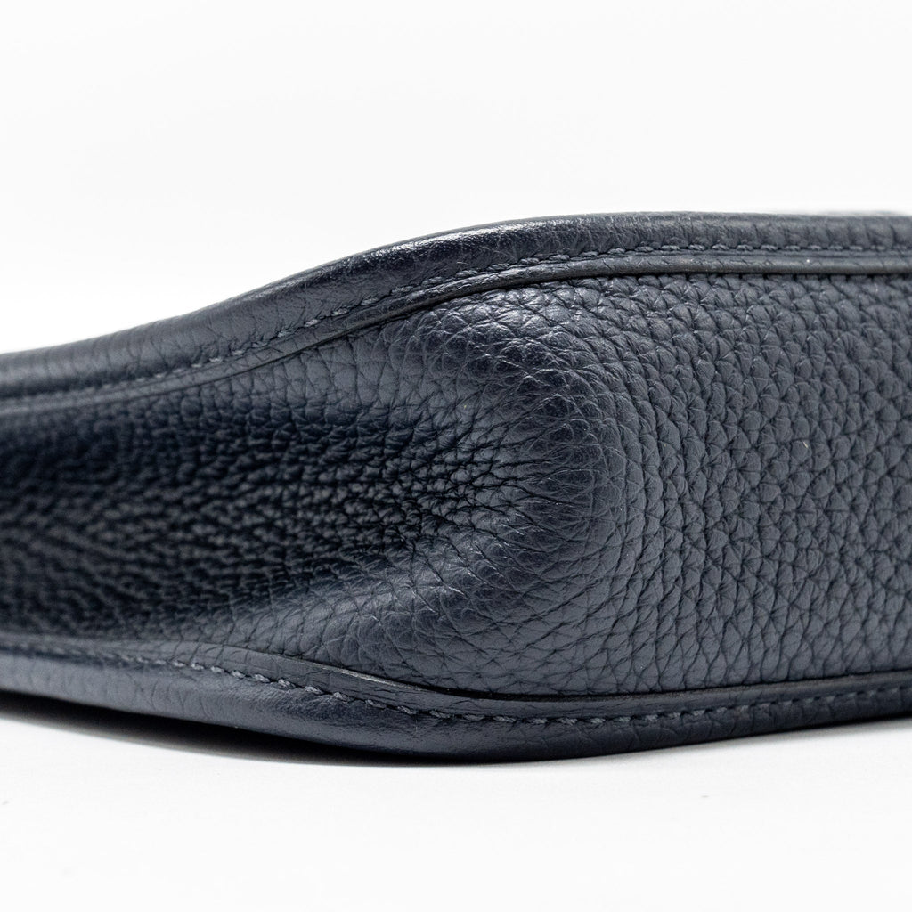 HERMES MINI EVELYN CLEMENCE BLUE NUIT GHW