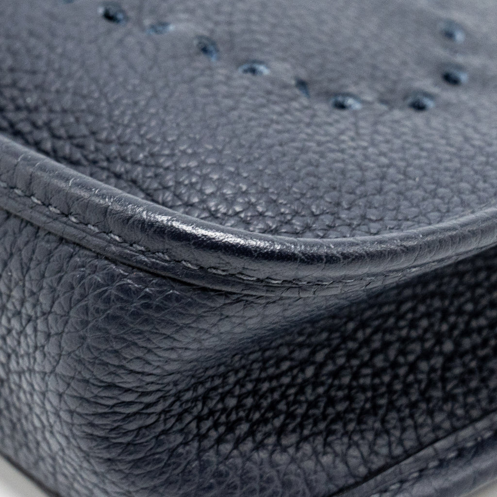 HERMES MINI EVELYN CLEMENCE BLUE NUIT GHW
