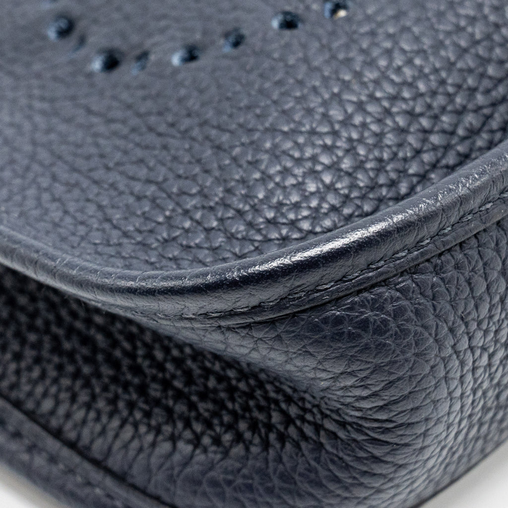 HERMES MINI EVELYN CLEMENCE BLUE NUIT GHW